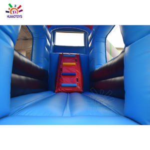 Château gonflable en gros à vendre, château gonflable bleu Thomas le petit train, château gonflable en PVC avec toboggan combiné, dessin animé - Product Image 6