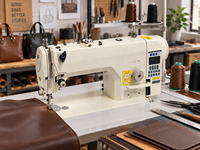 Machine à coudre industrielle à point noué d'occasion pour la couture de sacs et de vêtements, avec commande numérique