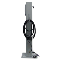 Gonfleur de pneus automatique vertical à monnayeur, pompe électrique filaire en métal avec écran LCD, double cylindre pour pneus de voiture