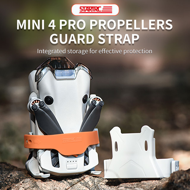STARTRC Lightweight ABS+PC+Silicone Propellers Blade Retainer Protector Stabilizer Holder Strap for Mini 4 Drone Accessories