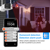 Caméra de sécurité WiFi HD Tuya Smart à double objectif, grand angle 180 degrés, sans fil, pour extérieur