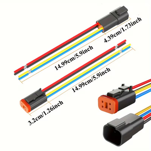 工場価格 1.5mmシリーズ 2ピン 防水TEコネクタ プラグ ワイヤケーブル 配線ハーネス 車両電気用途組立用 - Product Image 2