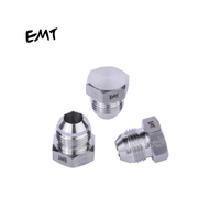 EMT 304 /316L Acier inoxydable Acier au carbone Hydraulique Hex JIC Npt Mâle 74 degrés Embout de tuyau conique