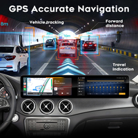 Radio para Auto Android con Pantalla Dual de 12.3 Pulgadas, Navegación GPS Automotriz, Unidad Principal Carplay para Mercedes Benz Clase A