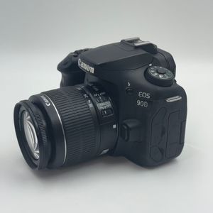 Cámaras <span class=keywords><strong>Canon</strong></span> <span class=keywords><strong>90D</strong></span> 4K DSLR usadas con lente de 18-55 mm para vloggers, cámara profesional usada con un precio 50% inferior a la nueva, para bodas y anuncios. - Product Image 1
