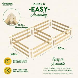 <span class=keywords><strong>Kit</strong></span> de bac à jardin surélevé <span class=keywords><strong>en</strong></span> bois - Bac à plantes surélevé pour jardin extérieur, pot de jardin <span class=keywords><strong>en</strong></span> bois, <span class=keywords><strong>caisse</strong></span> à plantes <span class=keywords><strong>en</strong></span> bois - Product Image 4