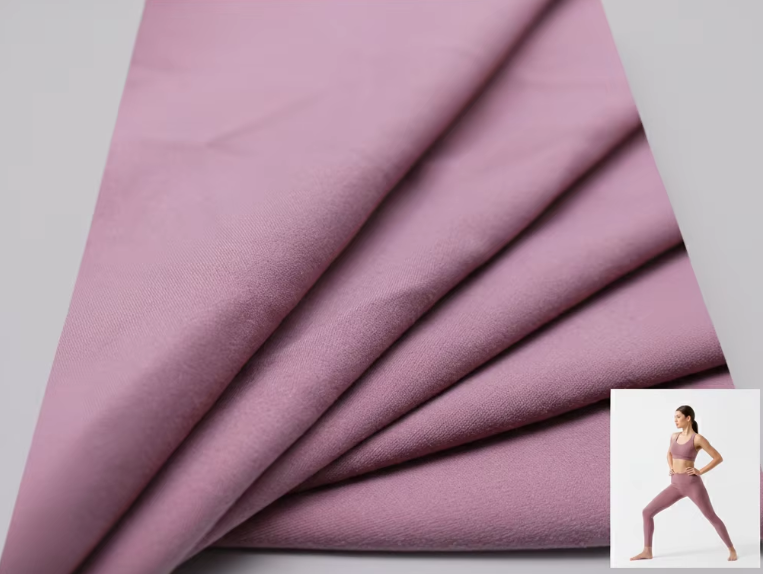 Hot Sale 40D Nylon Plain Fabric 4-way Stretch Breathable Recycled Polyamide Brushed Fabric for Yogawear Activewear