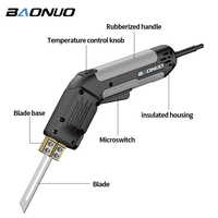Kit de couteau chauffant électrique pour rainurer/sculpter/découper, refroidi par air, 300W, outil de découpe de mousse professionnel