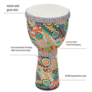 GALYDA / Farlley.Na 10 pulgadas Tambores africanos profesionales Juego de tambores de mano Niños Principiantes Instrumentos musicales hechos - Product Image 6