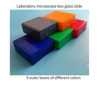 25 50 100 Piece Lab Supplies Thickened Microscope Pathology Slicing Box for Glass Slide 50-Piece Laboratory Slide Slicing Box