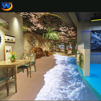 Proyección Interactiva en el Suelo con Efecto de Olas de Agua, Pantalla con Sensor de Presión para Pasillos de Hoteles, Centros Comerciales, Caminos Inmersivos