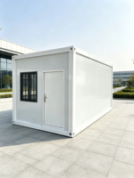Maison préfabriquée personnalisée à 2 étages en conteneur d'acier, modulaire, pliable, à assemblage rapide, pour dortoirs de travailleurs sur chantier, bureau, cabine