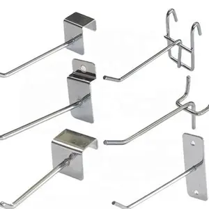 Factory Custom Supermarket Display Single Wire Slatwall Shelf Hook