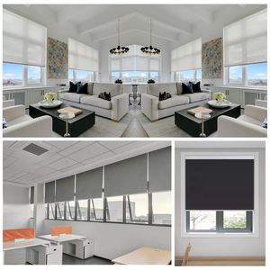 Nuevas persianas enrollables <span class=keywords><strong>Etex</strong></span> para ventana ligera francesa, parasol opaco blanco, rollos de tela para cortina enrollable para lotes de existencias de oficina - Product Image 4