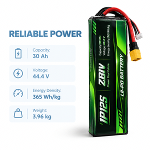 Paquete de Baterías de Iones de Litio de 44.4V 12S 40000mah 22000mah 300000mah, 44.4V 6S 25C 50C 120C para Autos RC de Carreras - Product Image 6