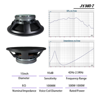 Haut-parleur de graves haute puissance 15 pouces 8 ohms, bobine vocale 100 mm, aimant 220 mm, prix d'usine OEM en gros