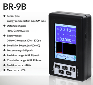 Портативный счетчик Гейгера, детектор ядерной радиации, персональный дозиметр, ЭМФ-измеритель, BR-9B - Product Image 4