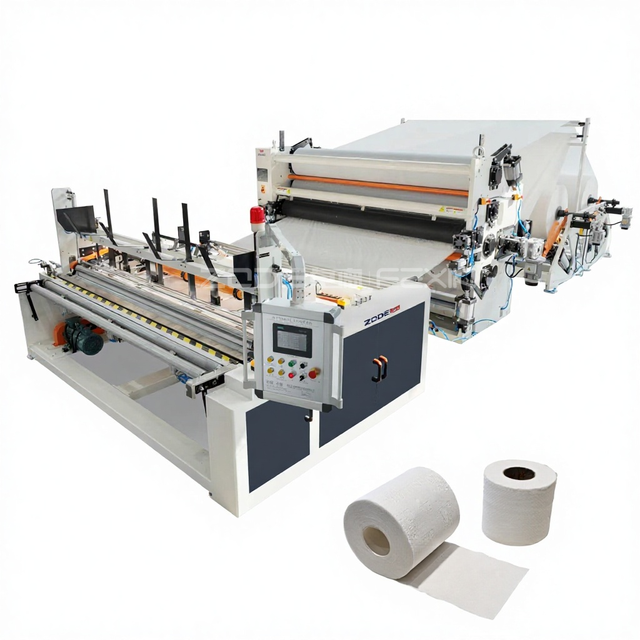 High Speed Fully Automatic Complete Production Line Small Scale Bathroom Toilet Tissue Paper Roll Making Machine Price in China