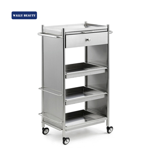 Wallybeauty Luxe Salon Apparatuur Kapsalon Werken <span class=keywords><strong>Trolley</strong></span> Goud Rvs Salon <span class=keywords><strong>Trolley</strong></span> - Product Image 2