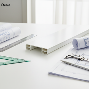 Rail de <span class=keywords><strong>rideau</strong></span> long moderne en <span class=keywords><strong>PVC</strong></span> Boningsi SL2, anti-rouille, robuste, longueur personnalisable, avec crochets pour rideaux, pour salon et mariage - Product Image 1