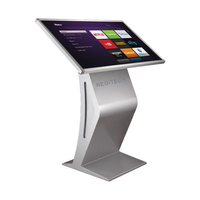 Monitor layar sentuh interaktif Horizontal Stan Stan lantai LCD Digital layar sentuh kios