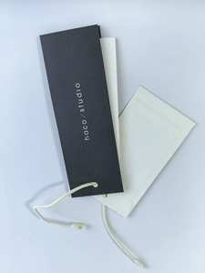 豪华标签服装吊牌定制印刷Logo纸吊牌绳绳服装最佳价格厂家直销吊牌 - Product Image 5