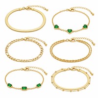 Meilleures ventes 2026 – Bracelets en acier inoxydable plaqué or 18 carats les plus populaires – Bijoux tendance géométriques pour femmes