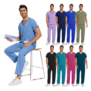 Último Diseño de Niaahinn, Bata Médica para <span class=keywords><strong>Mujer</strong></span>, Talla XL, Uniforme de Spa, <span class=keywords><strong>Pijama</strong></span> Quirúrgico Tejido para Enfermeras - Product Image 3