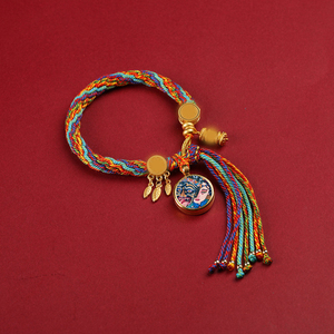 สร้อยข้อ<span class=keywords><strong>ม</strong></span>ือทอเครื่องรางสแตนเลสสไตล์<span class=keywords><strong>ธิเบต</strong></span> - Product Image 1