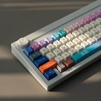 Custom PBT Dye Sublimation Keycap Set Colorful Mixed Color Minimalist Full Keycaps for Mechanical Keyboard