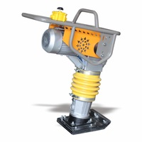 Compacteur de sol électrique tout aluminium HCD110, plaque de compactage robuste à haute fréquence d'impact