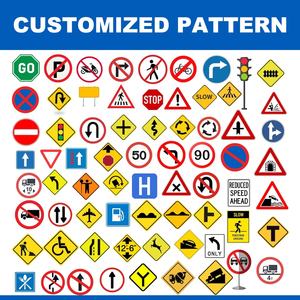 Tablero de señal de Seguridad de Tráfico solar con flecha direccional impermeable IP65 personalizado aluminio reflectante para uso en carretera - Product Image 5