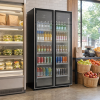 Réfrigérateur Commercial à Portes Vitrées (4 Portes) pour Boissons – Vitrine Réfrigérée Verticale pour Vins – Prix Usine