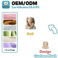 Fabricant de lapins en peluche personnalisés avec particules lestées, lapins kawaii à longues oreilles, lapins de Pâques en peluche, jouets en peluche doux, CPC CE OEM