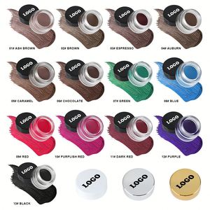 Tinte de Cejas Vegano Personalizado en 13 Colores, Delineador de Ojos de Marca Privada, Gel de Cejas de Larga Duración, Set de Crema para Cejas Resistente al Agua, Pomada para Cejas - Product Image 4
