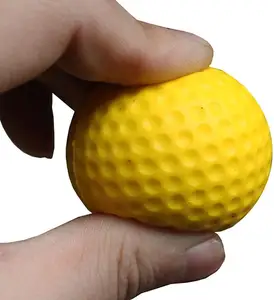 New Vàng PU Glof Đào Tạo Bóng Trong Nhà Ngoài Trời Đàn Hồi Bọt Golf Balls