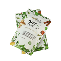Sachets d'emballage Doypack personnalisés, refermables avec fermeture éclair, pour thé détoxifiant, thé aux herbes, thé minceur