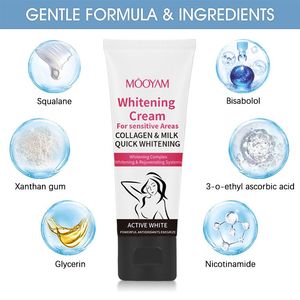 Nhãn Hiệu Riêng Cơ Thể Nách Khu Vực Nhạy Cảm Làm Trắng Kem Dưỡng Da Tẩy Trắng Kem Cho Da Đen Nách Làm Trắng Kem - Product Image 4