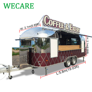 Wecare, тележки для приготовления кофе, передвижные фудтраки, еда, еда, кухня, барбекю, кейтеринг, прицеп, полностью оборудованный - Product Image 2