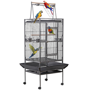 Sıcak satış paslanmaz çelik büyük açık taşınabilir papağan ve kanaryalar kuş malzemeleri için Aviary güçlü kuş kafesi satışa - Product Image 1