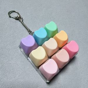 Porte-clés clavier personnalisé d'usine à 9 touches avec LED, jouet anti-stress - Product Image 2