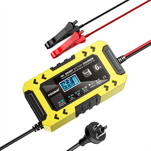 新产品<span class=keywords><strong>2026</strong></span>款汽车电池充电器12V 6A 从0V开始启动通用型Lifepo4铅酸电池充电器带电源 - Product Image 1