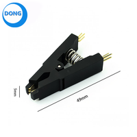 Carpeta de prueba SOP8 Clip BIOS de ocho pines Cuerpo ancho y estrecho Abrazadera universal de 8 pines Abrazadera adaptativa Quemar el soporte de chip