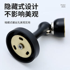 JAYHOO Brass Zinc Alloy Door Stopper Floor Mount Durable Traditional Design For Bathroom Wall And Floor Installation - Product Image 2