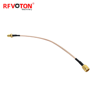 Câble coaxial RF Pigtail RG316 RG316D avec connecteur SMA mâle 50 Ohms vers connecteur SMA femelle, fourni par l'usine