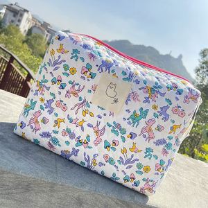 Premium Cotton Floral Beauty <b>Case</b> Ins Fashion Sweet <b>Makeup</b> Travel Bag Wholesale - Product Image 2