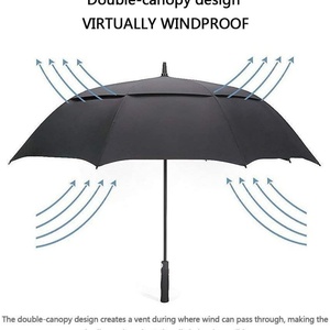 Parapluie de golf blanc double couche léger en fibre de verre, livraison gratuite, une pièce, anime, 30 pouces - Product Image 5