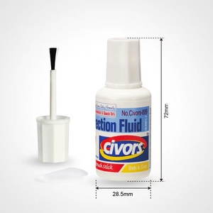 Huanyang ปากกาลบคำผิดแบบปลายแปรงนิ่ม20มล. แห้งเร็วอเนกประสงค์สำหรับโรงเรียนและสำนักงาน Huyang แห้งเร็ว muq - Product Image 5