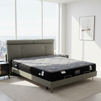 Matelas fin double à infusion de gel pour chambre familiale, hypoallergénique et adapté aux personnes âgées