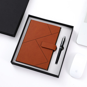 Tùy Chỉnh Kinh Doanh PU Máy Tính Xách Tay Thiết Lập Da Nhật Ký Văn Phòng Phẩm Và Trường Học Nguồn Cung Cấp Notepad Tạp Chí Máy Tính Xách Tay Quà Tặng Thiết Lập Hộp - Product Image 5